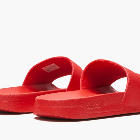 NEW ADIDAS ORIGINALS MEN\'S ADILETTE LITE TREFOIL SLIDES ~ SIZE US 10#FU8296  RED main image 6